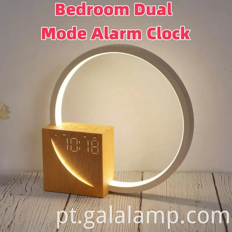 Alarmes do nascer do sol com 10 sons de ruído branco para lâmpada de sono profundo